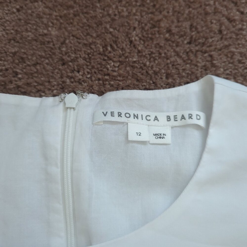 Veronica Beard Iker White Mini Dress Size 12 - Picture 4 of 14